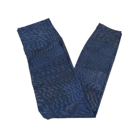 Lululemon Wunder Under Hi-Rise 7/8 Tight In Linear Flux Battleship Multi Size 4 - Picture 4 of 8